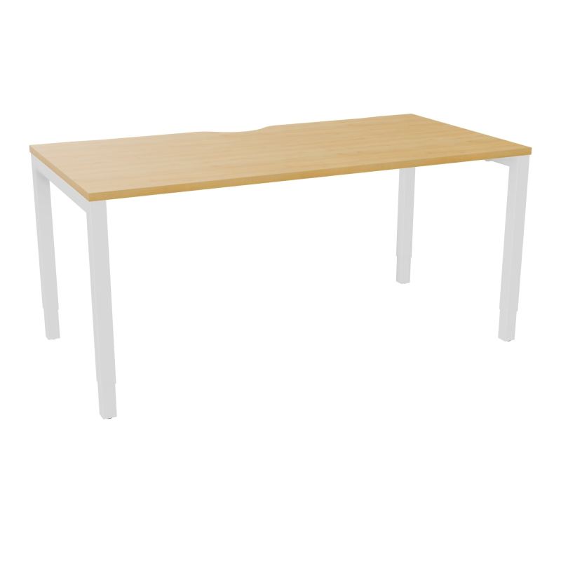BUREAU ARIAL T RECT ECHANC.L160XP80 EP25 PIED CARRE ARCHE REGLABLE  R5 SO