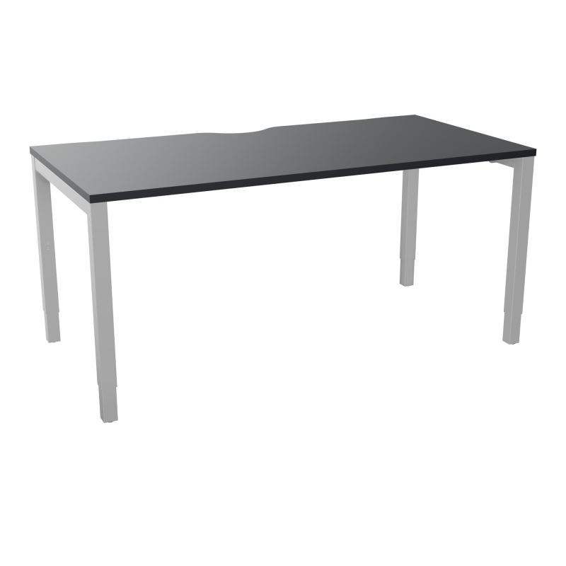 BUREAU ARIAL T RECT ECHANC.L160XP80 EP25 PIED CARRE ARCHE REGLABLE  R9 SA