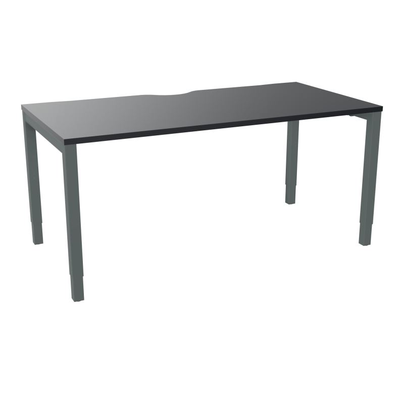 BUREAU ARIAL T RECT ECHANC.L160XP80 EP25 PIED CARRE ARCHE REGLABLE  R9 SU
