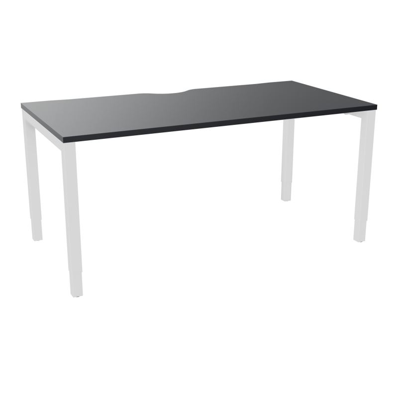 BUREAU ARIAL T RECT ECHANC.L160XP80 EP25 PIED CARRE ARCHE REGLABLE  R9 ZO