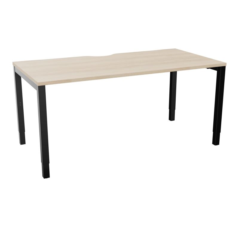 BUREAU ARIAL T RECT ECHANC.L160XP80 EP25 PIED CARRE ARCHE REGLABLE RZ SG