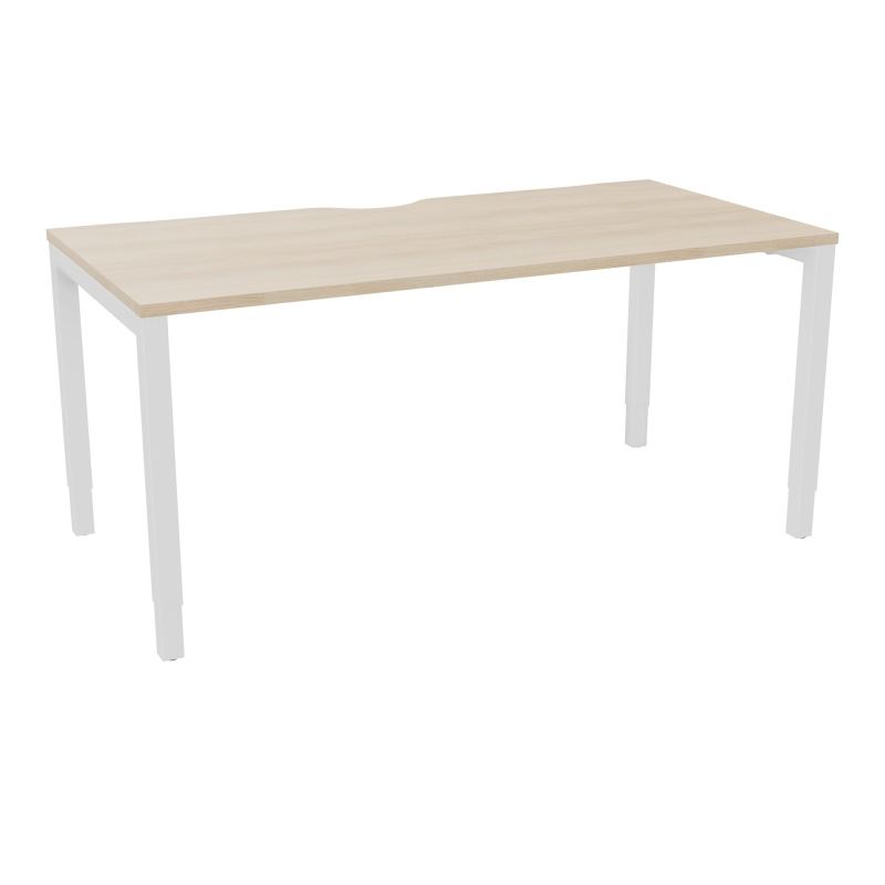 BUREAU ARIAL T RECT ECHANC.L160XP80 EP25 PIED CARRE ARCHE REGLABLE RZ SO