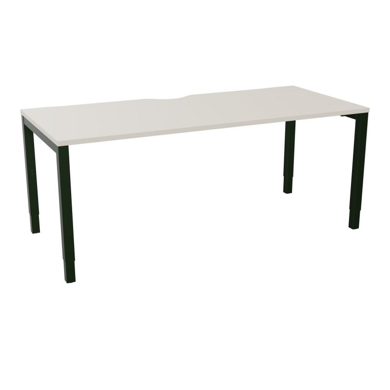 BUREAU ARIAL T RECT ECHANC.L180XP80EP25 PIED CARRE ARCHE REGLABLE N5 ST