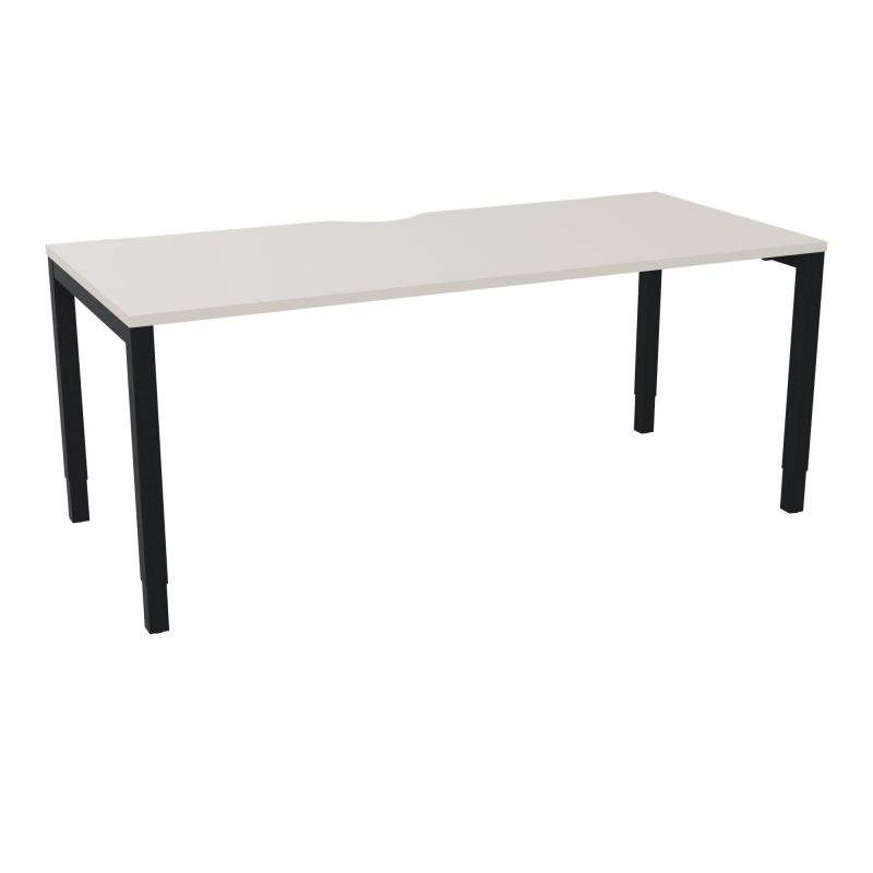 BUREAU ARIAL T RECT ECHANC.L180XP80EP25 PIED CARRE ARCHE REGLABLE N5 ZP