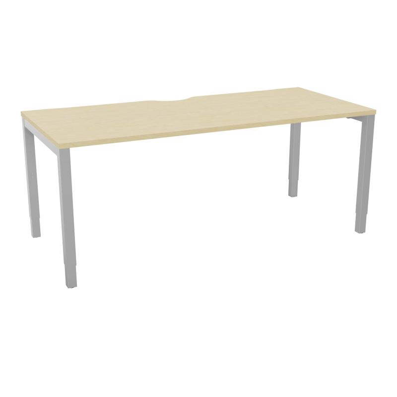 BUREAU ARIAL T RECT ECHANC.L180XP80EP25 PIED CARRE ARCHE REGLABLE N8 SA