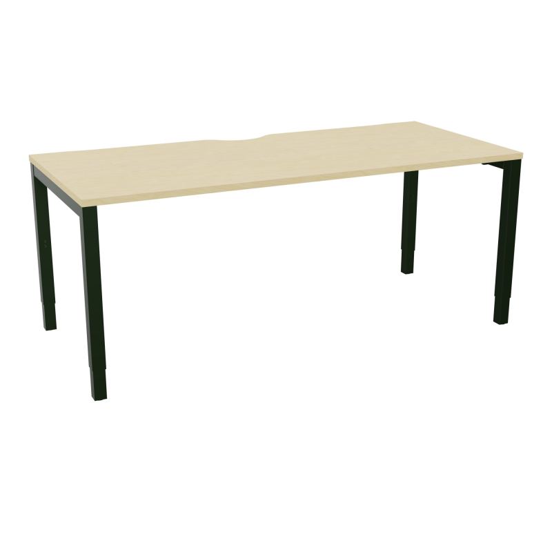 BUREAU ARIAL T RECT ECHANC.L180XP80EP25 PIED CARRE ARCHE REGLABLE N8 ST