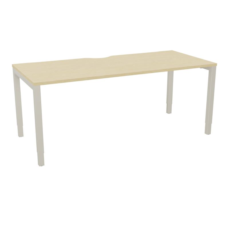 BUREAU ARIAL T RECT ECHANC.L180XP80EP25 PIED CARRE ARCHE REGLABLE N8 ZC