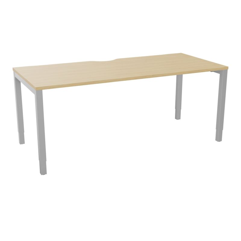 BUREAU ARIAL T RECT ECHANC.L180XP80EP25 PIED CARRE ARCHE REGLABLE  R1 SA