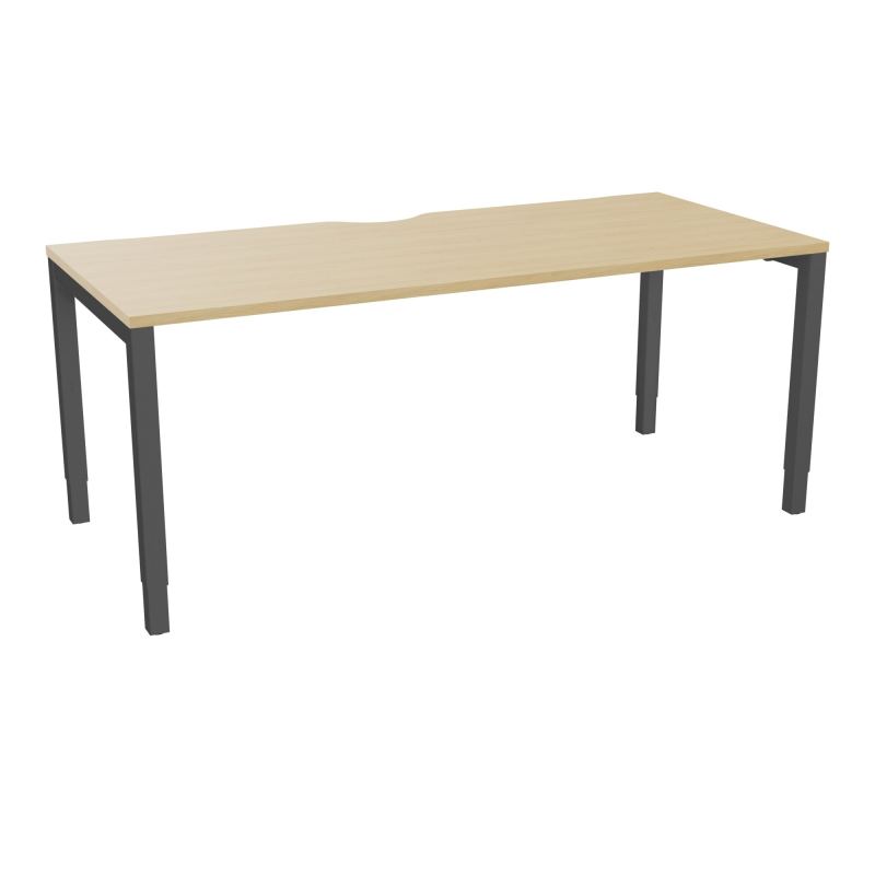 BUREAU ARIAL T RECT ECHANC.L180XP80EP25 PIED CARRE ARCHE REGLABLE  R1 SC