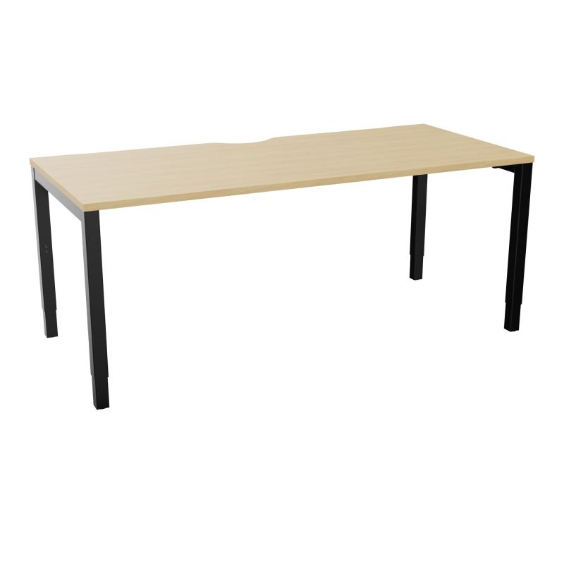 BUREAU ARIAL T RECT ECHANC.L180XP80EP25 PIED CARRE ARCHE REGLABLE  R1 SG