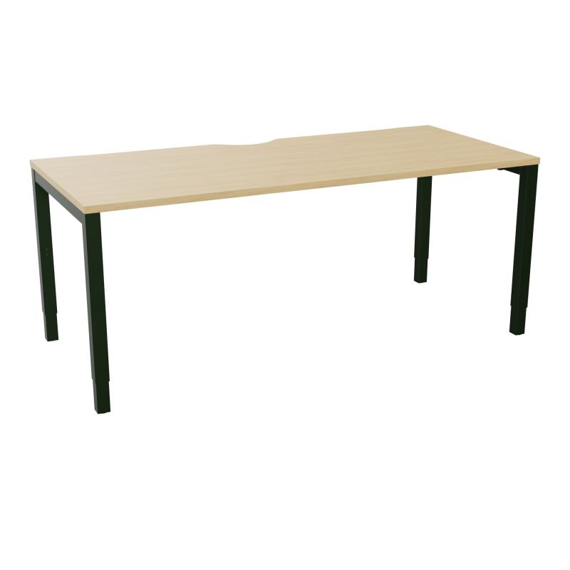 BUREAU ARIAL T RECT ECHANC.L180XP80EP25 PIED CARRE ARCHE REGLABLE  R1 ST