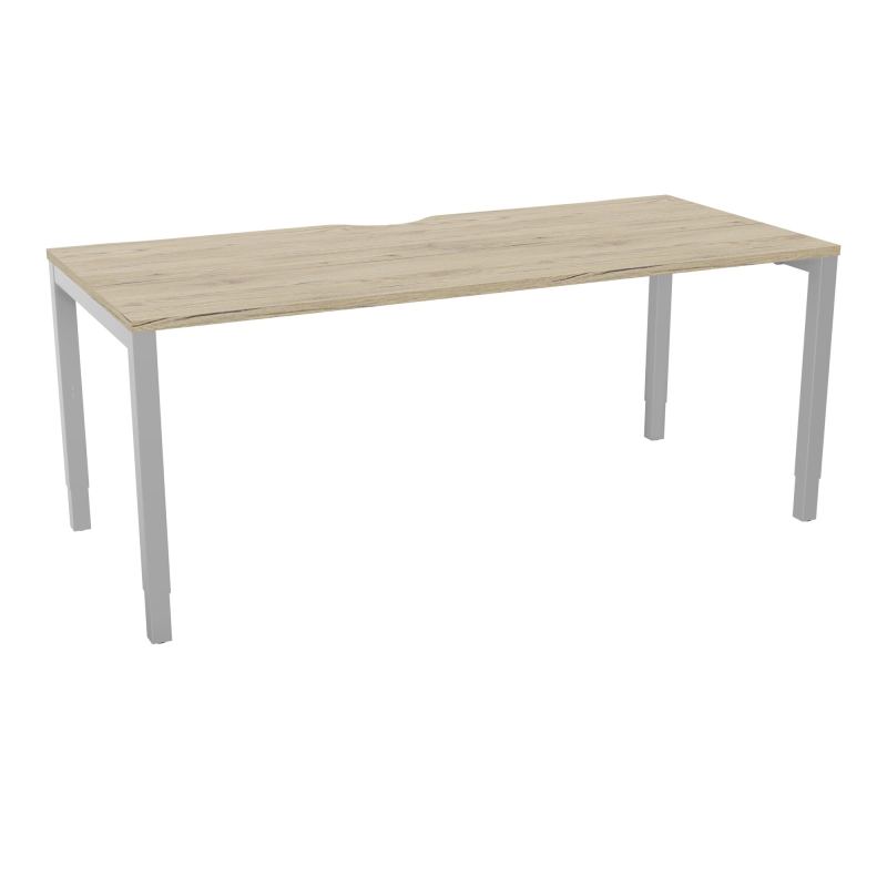 BUREAU ARIAL T RECT ECHANC.L180XP80EP25 PIED CARRE ARCHE REGLABLE R3 SA