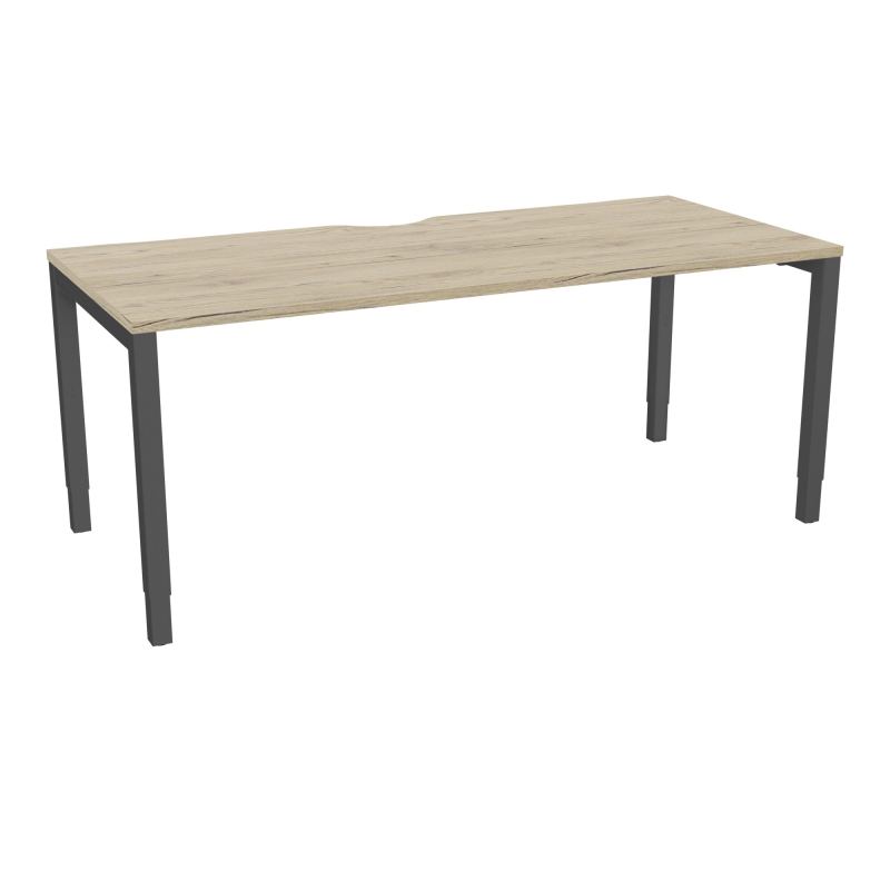 BUREAU ARIAL T RECT ECHANC.L180XP80EP25 PIED CARRE ARCHE REGLABLE R3 SC
