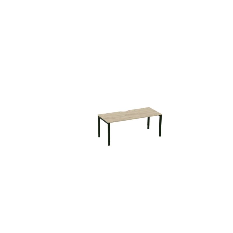 BUREAU ARIAL T RECT ECHANC.L180XP80EP25 PIED CARRE ARCHE REGLABLE R3 ST