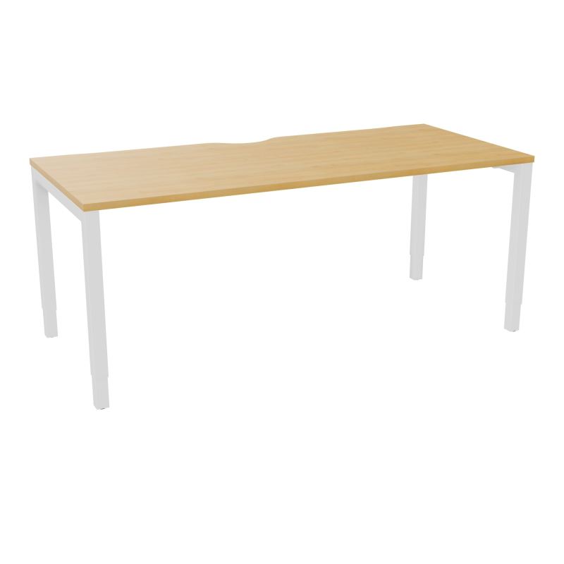 BUREAU ARIAL T RECT ECHANC.L180XP80EP25 PIED CARRE ARCHE REGLABLE  R5 SO