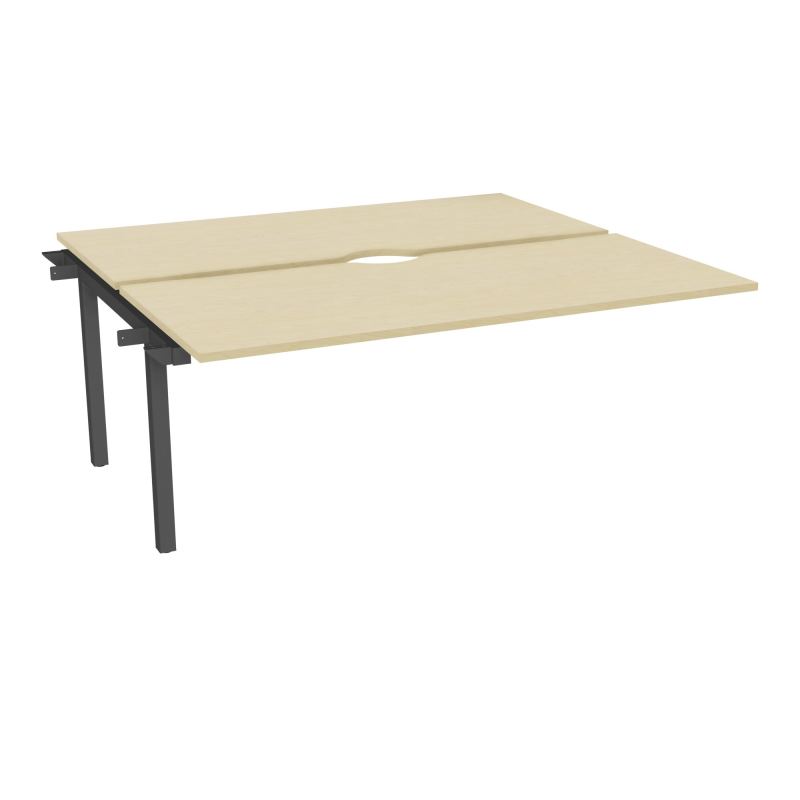 ARIAL BENCH SUI.2 PLT L180XP80 EP25MM ECHANCRE PIED INTERMEDIAIRE  N8 SC
