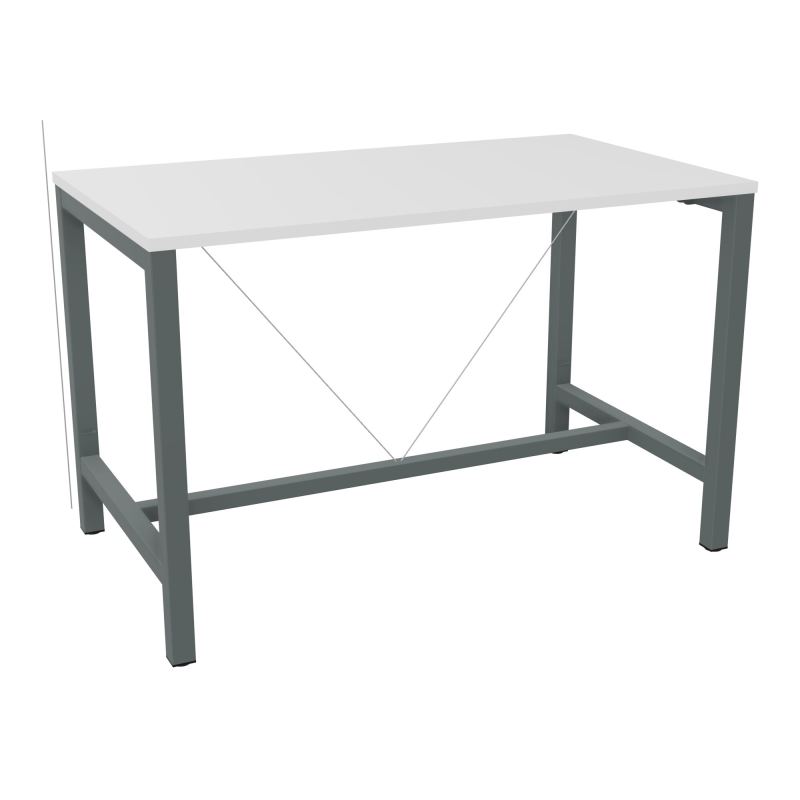 ARIAL T. REU L140XP80XH90 PIEDS ARCHE CARREE AVEC REPOSE PIED