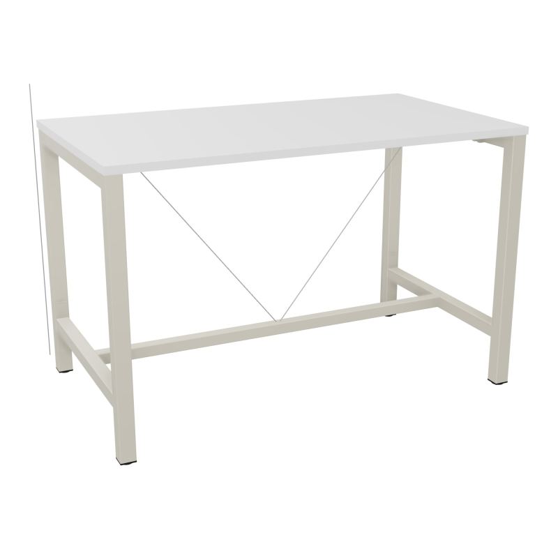 ARIAL T. REU L140XP80XH90 PIEDS ARCHE CARREE AVEC REPOSE PIED