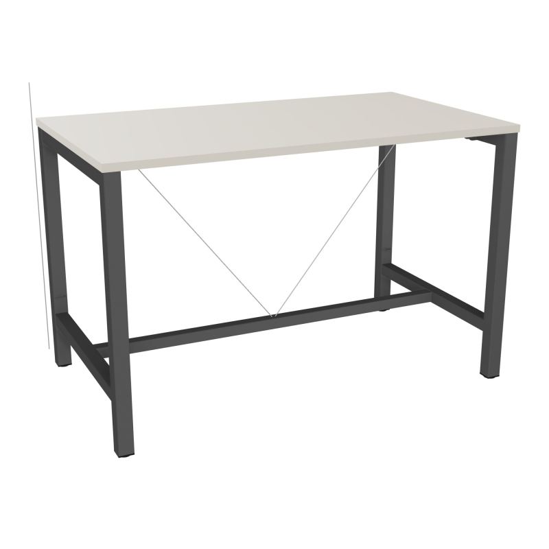 ARIAL T. REU L140XP80XH90 PIEDS ARCHE CARREE AVEC REPOSE PIED