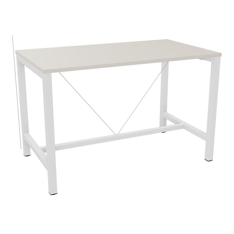 ARIAL T. REU L140XP80XH90 PIEDS ARCHE CARREE AVEC REPOSE PIED