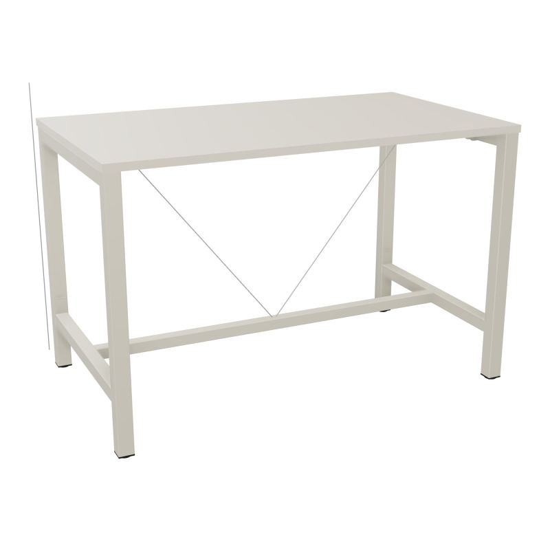 ARIAL T. REU L140XP80XH90 PIEDS ARCHE CARREE AVEC REPOSE PIED