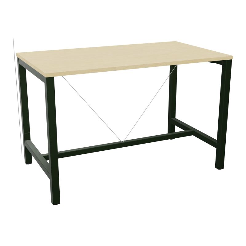 ARIAL T. REU L140XP80XH90 PIEDS ARCHE CARREE AVEC REPOSE PIED
