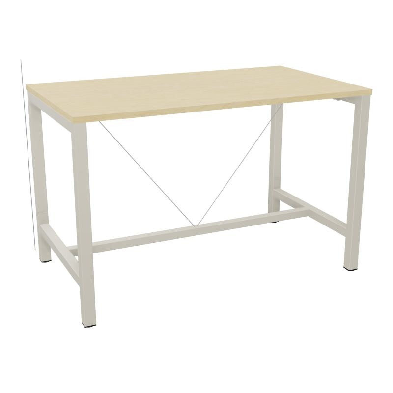 ARIAL T. REU L140XP80XH90 PIEDS ARCHE CARREE AVEC REPOSE PIED