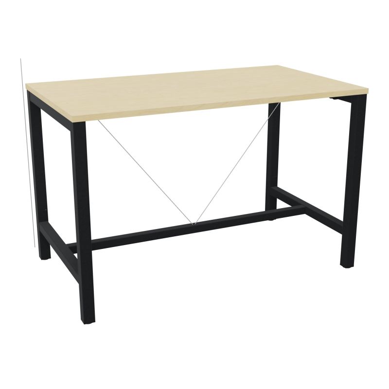 ARIAL T. REU L140XP80XH90 PIEDS ARCHE CARREE AVEC REPOSE PIED