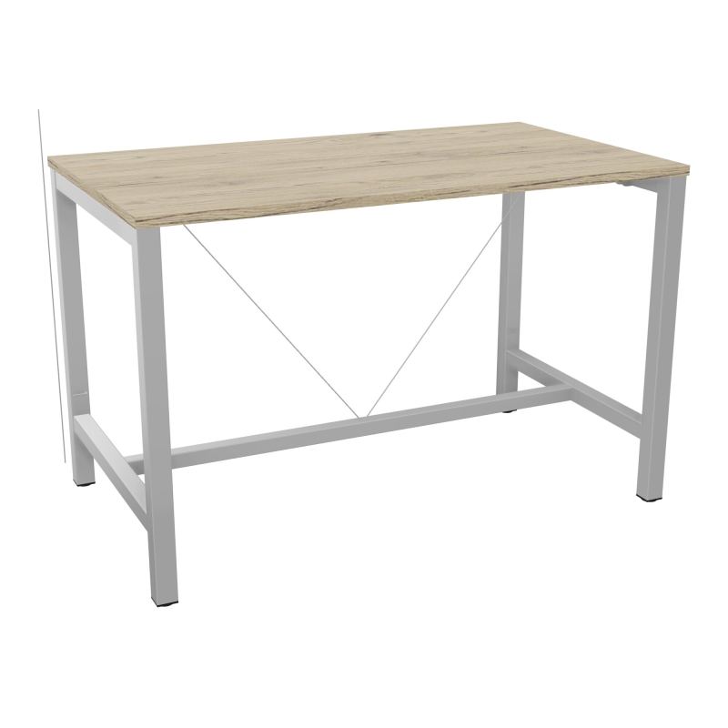 ARIAL T. REU L140XP80XH90 PIEDS ARCHE CARREE AVEC REPOSE PIED