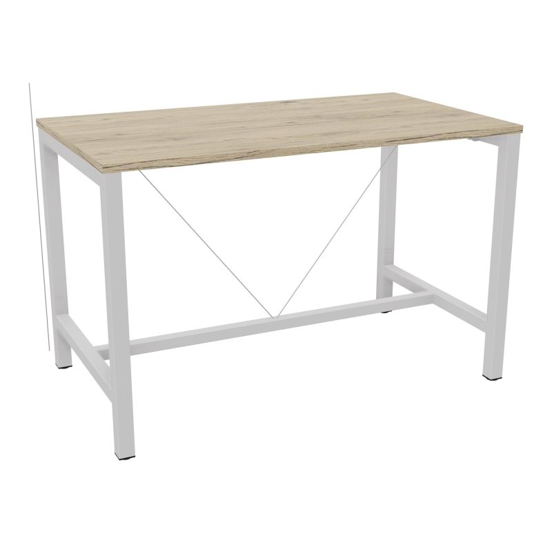 ARIAL T. REU L140XP80XH90 PIEDS ARCHE CARREE AVEC REPOSE PIED