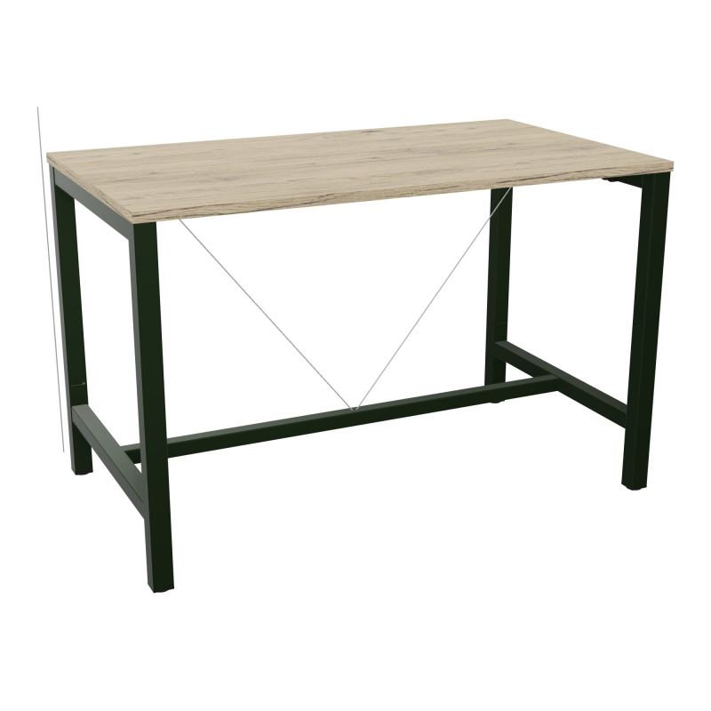 ARIAL T. REU L140XP80XH90 PIEDS ARCHE CARREE AVEC REPOSE PIED