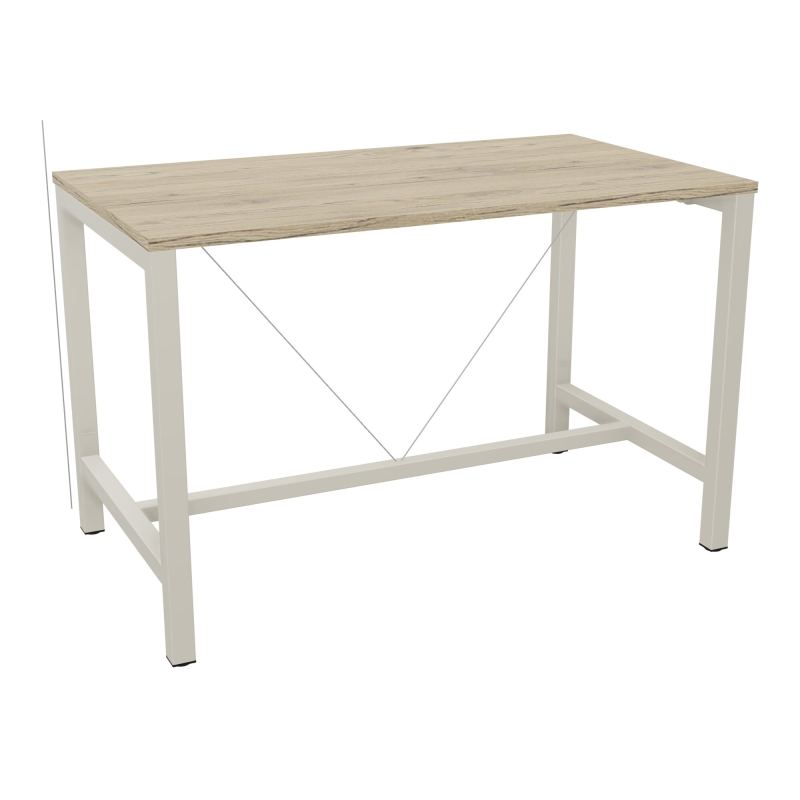 ARIAL T. REU L140XP80XH90 PIEDS ARCHE CARREE AVEC REPOSE PIED
