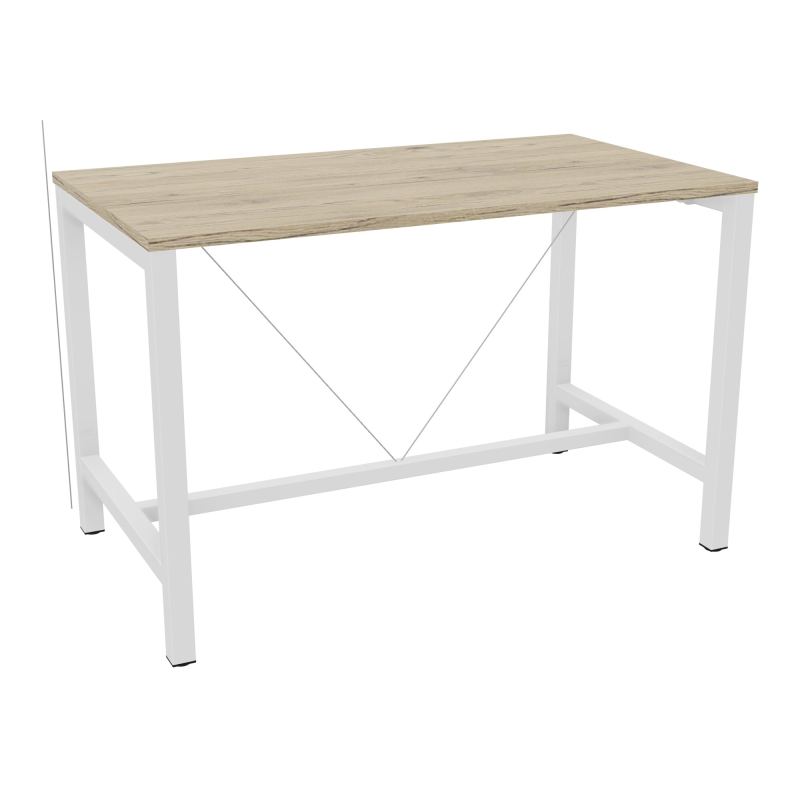 ARIAL T. REU L140XP80XH90 PIEDS ARCHE CARREE AVEC REPOSE PIED