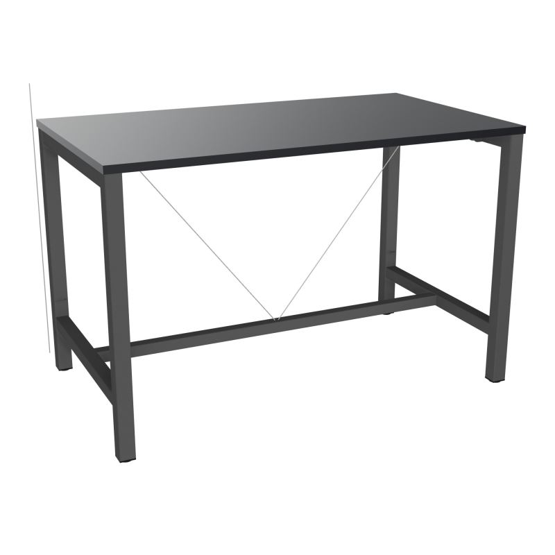 ARIAL T. REU L140XP80XH90 PIEDS ARCHE CARREE AVEC REPOSE PIED