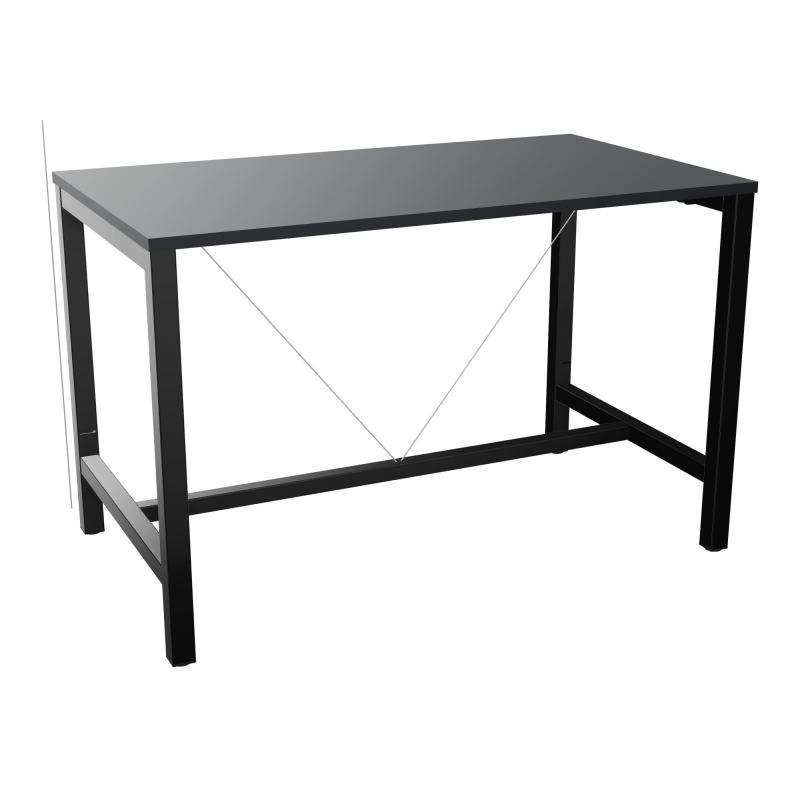 ARIAL T. REU L140XP80XH90 PIEDS ARCHE CARREE AVEC REPOSE PIED