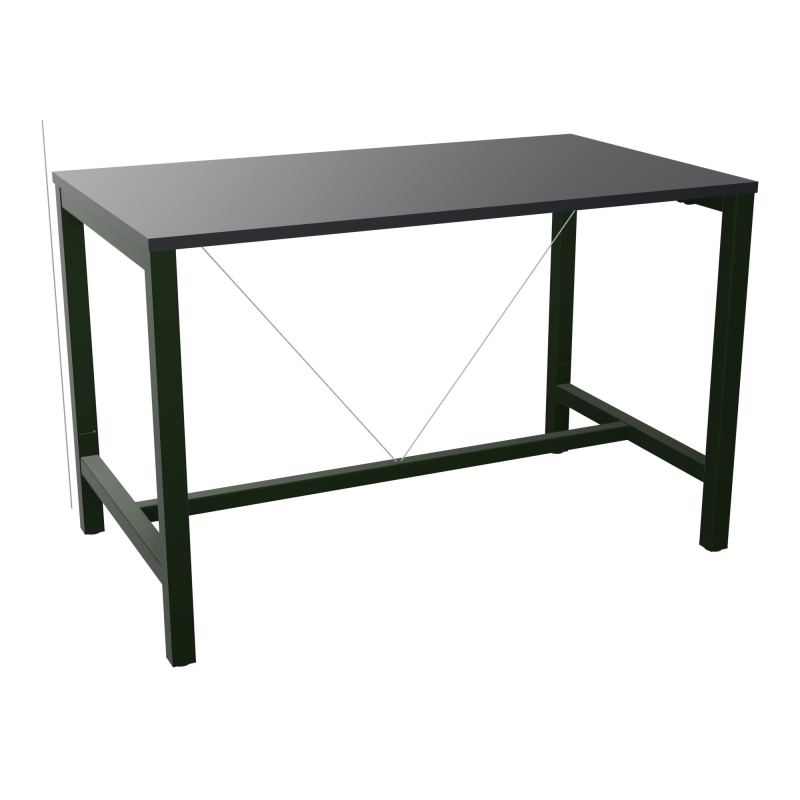 ARIAL T. REU L140XP80XH90 PIEDS ARCHE CARREE AVEC REPOSE PIED