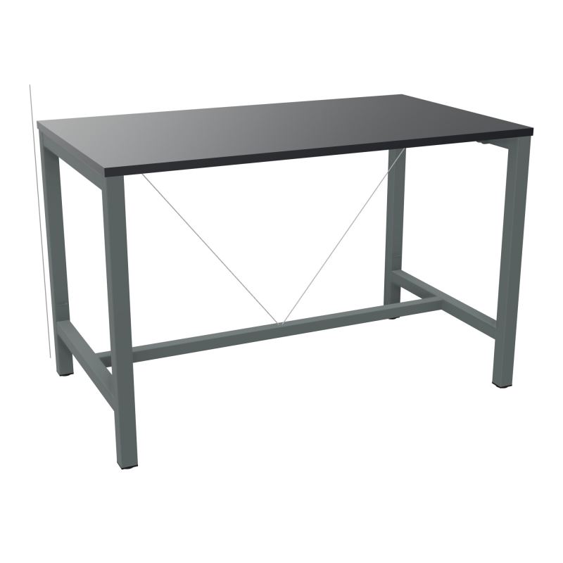ARIAL T. REU L140XP80XH90 PIEDS ARCHE CARREE AVEC REPOSE PIED