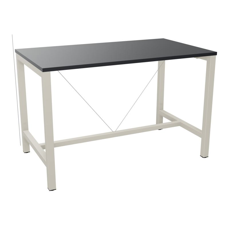 ARIAL T. REU L140XP80XH90 PIEDS ARCHE CARREE AVEC REPOSE PIED