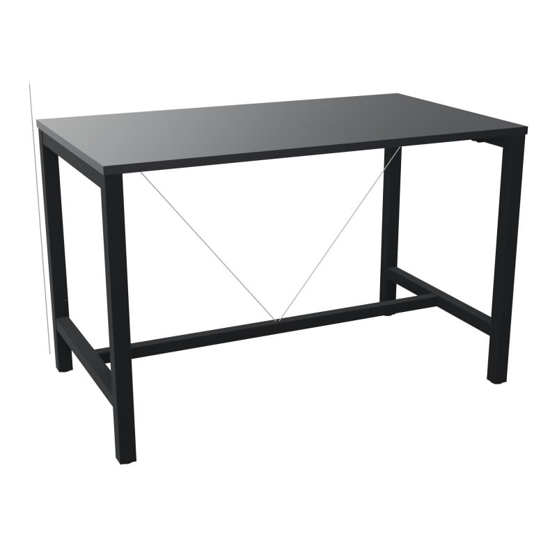 ARIAL T. REU L140XP80XH90 PIEDS ARCHE CARREE AVEC REPOSE PIED
