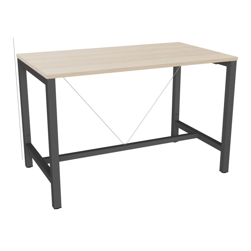 ARIAL T. REU L140XP80XH90 PIEDS ARCHE CARREE AVEC REPOSE PIED