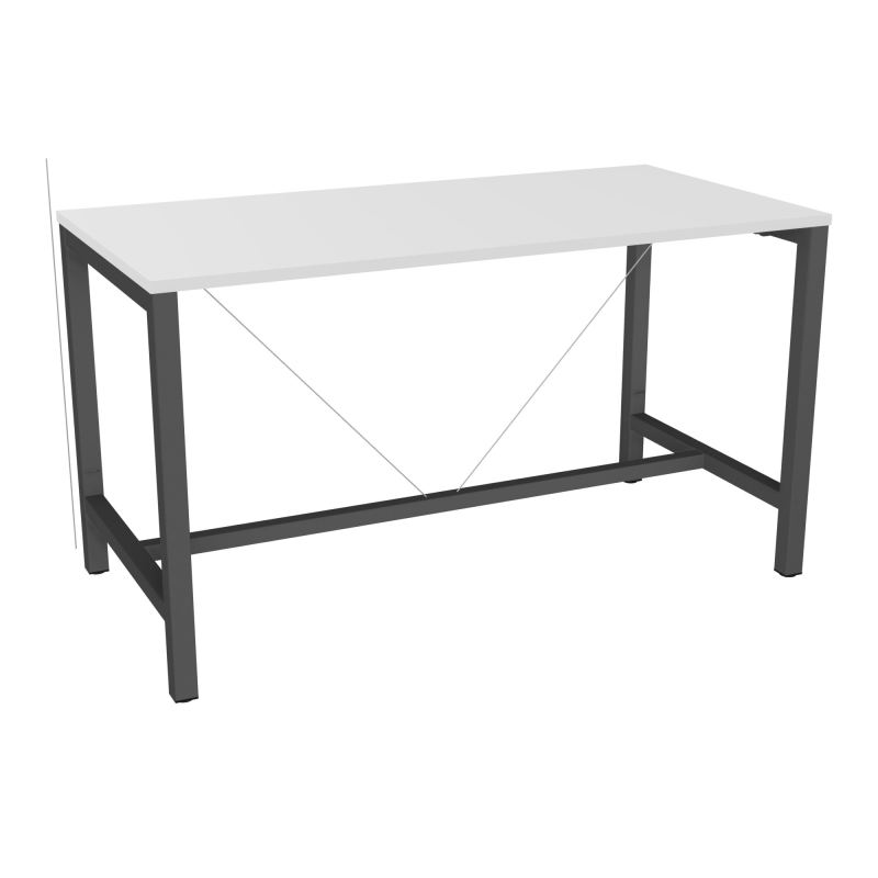 ARIAL T. REU L160XP80XH90 PIEDS ARCHE CARREE AVEC REPOSE PIED