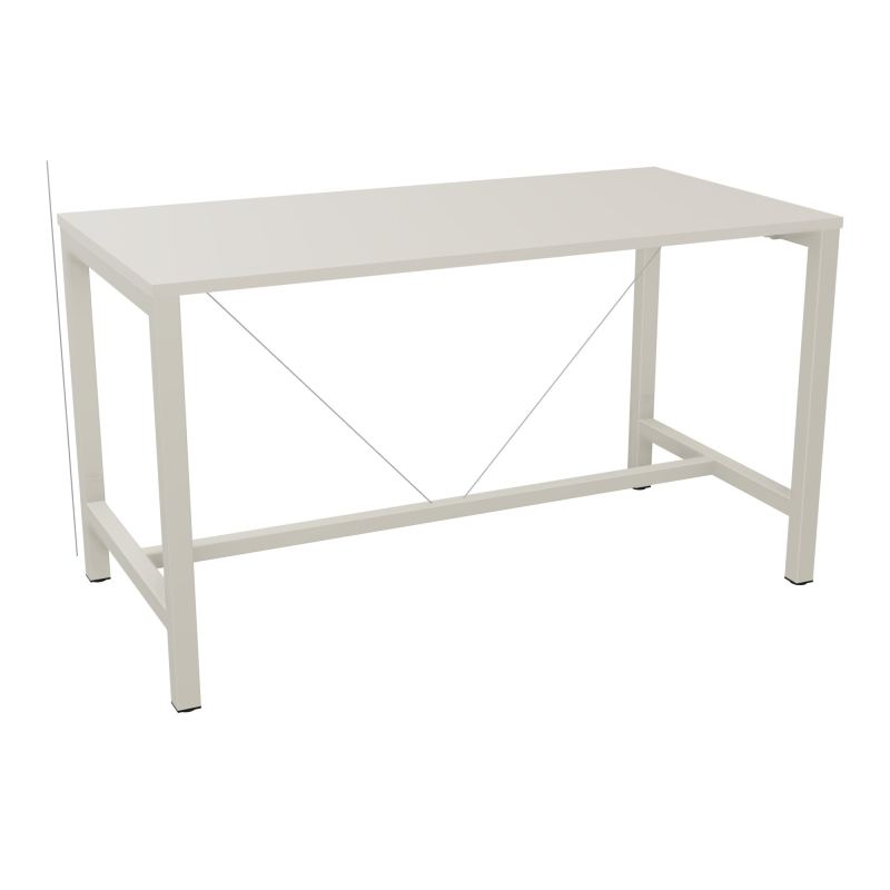 ARIAL T. REU L160XP80XH90 PIEDS ARCHE CARREE AVEC REPOSE PIED