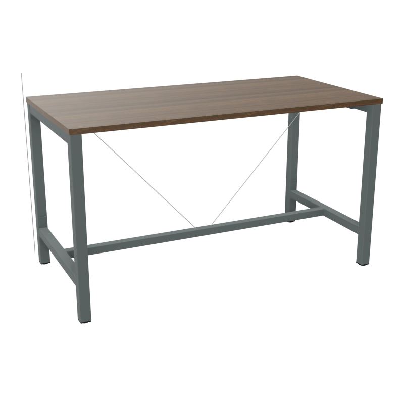 ARIAL T. REU L160XP80XH90 PIEDS ARCHE CARREE AVEC REPOSE PIED