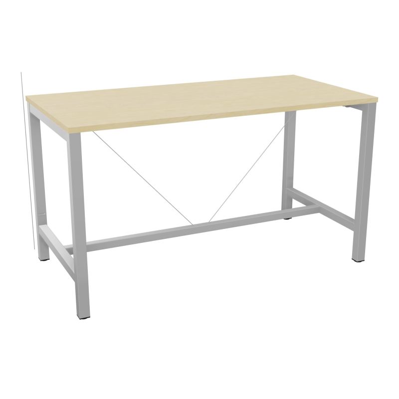 ARIAL T. REU L160XP80XH90 PIEDS ARCHE CARREE AVEC REPOSE PIED