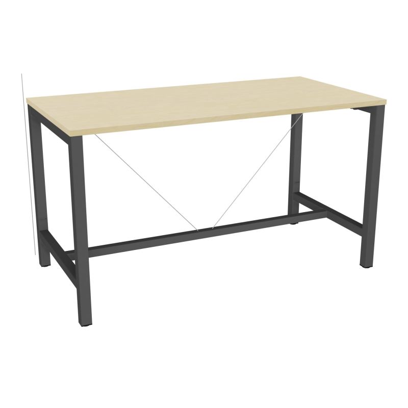 ARIAL T. REU L160XP80XH90 PIEDS ARCHE CARREE AVEC REPOSE PIED