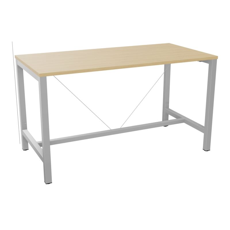ARIAL T. REU L160XP80XH90 PIEDS ARCHE CARREE AVEC REPOSE PIED