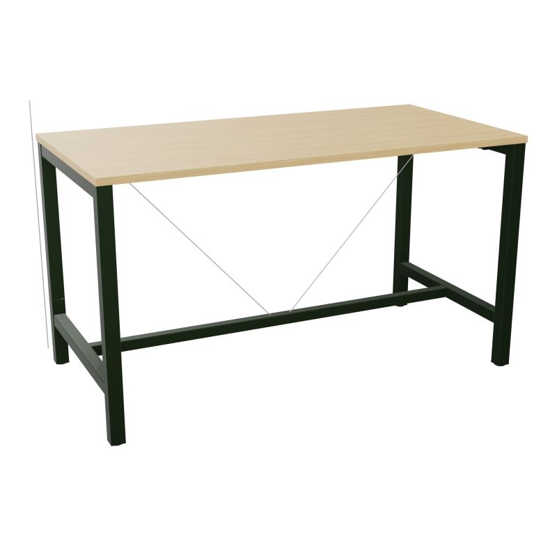 ARIAL T. REU L160XP80XH90 PIEDS ARCHE CARREE AVEC REPOSE PIED