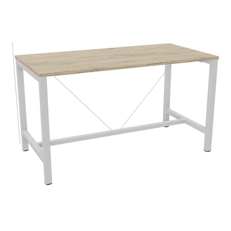 ARIAL T. REU L160XP80XH90 PIEDS ARCHE CARREE AVEC REPOSE PIED