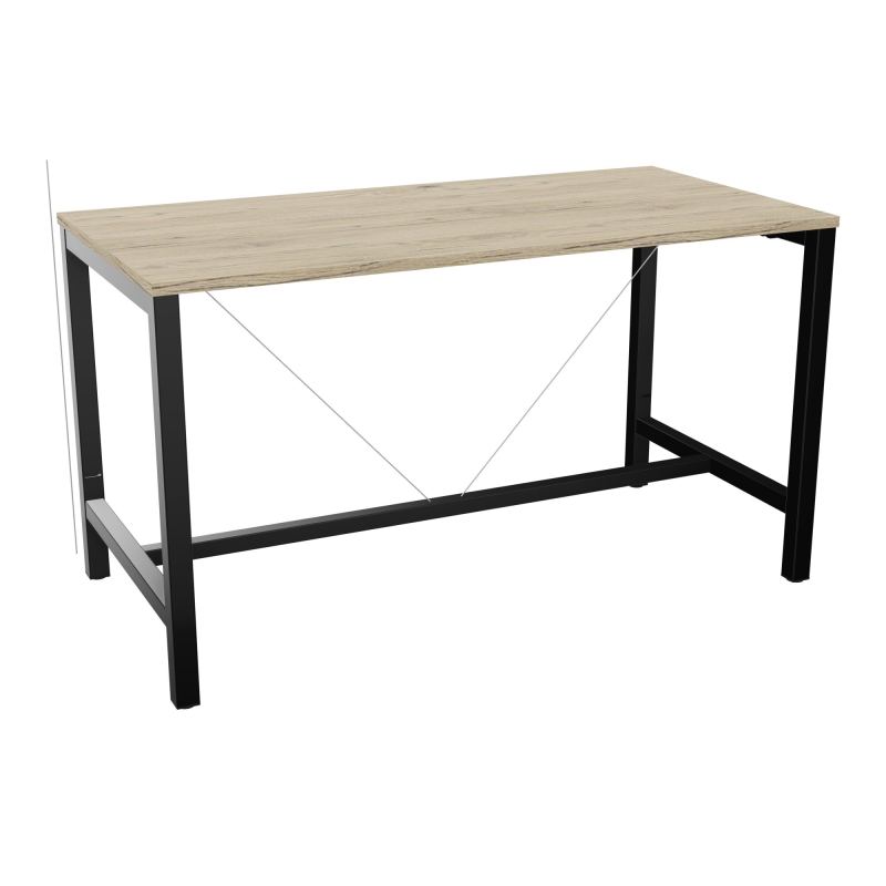 ARIAL T. REU L160XP80XH90 PIEDS ARCHE CARREE AVEC REPOSE PIED