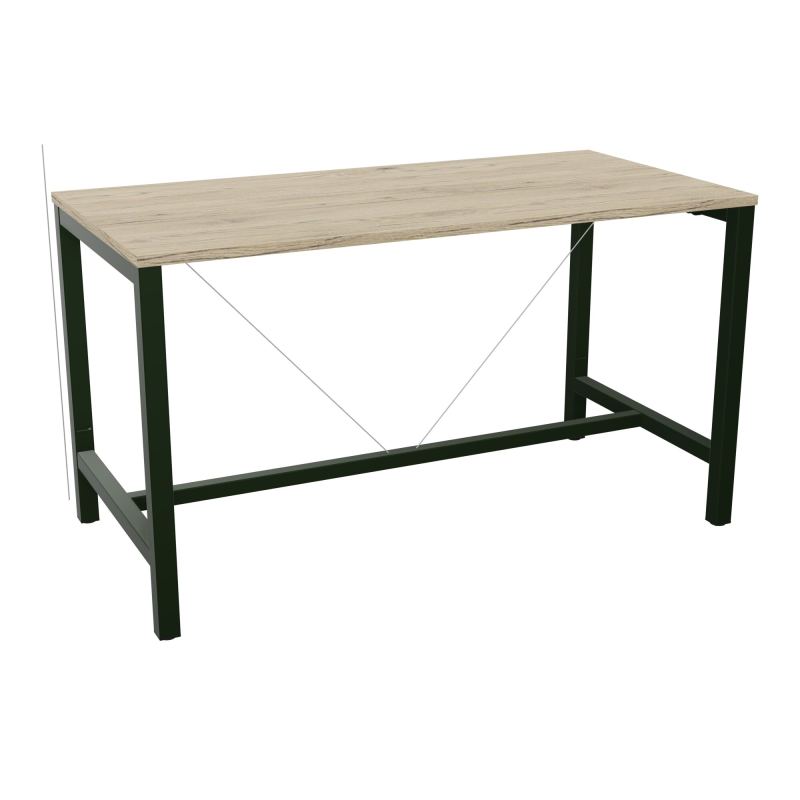 ARIAL T. REU L160XP80XH90 PIEDS ARCHE CARREE AVEC REPOSE PIED